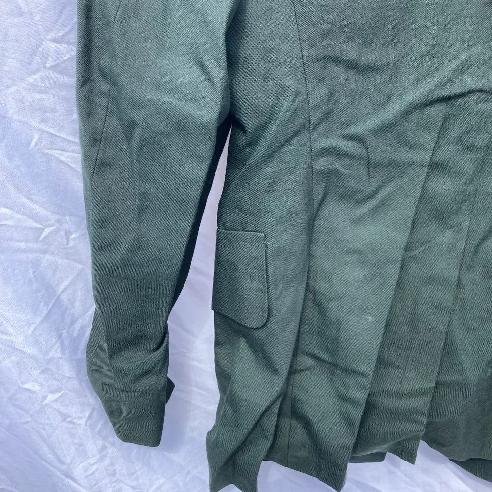 Vintage U.S. Army Men's Coat Green 36R Dress Uniform DeRossi & Son Overcoat - Picture 9 of 10